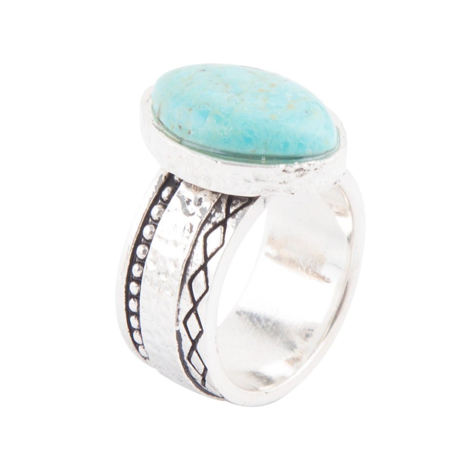 Heavy turquoise sterling hotsell silver ring