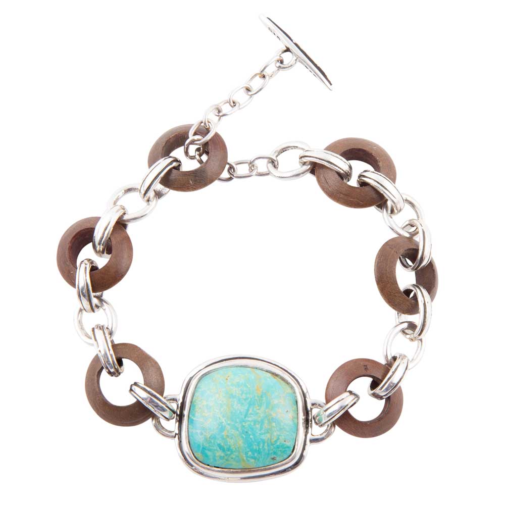 Barse Sterling Silver & Turquoise Toggle Bracelet