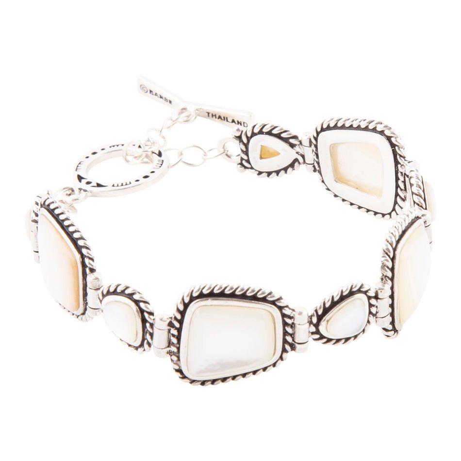 Sedona Mother of Pearl and Sterling Silver Toggle Bracelet – Barse Jewelry