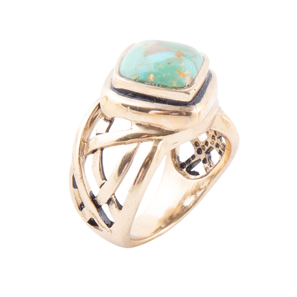 Silver, Turquoise, order Bronze Ring