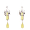 Albie Yellow Jade and Sterling Silver Drop Earrings - Barse Jewelry