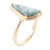 Alpine Green Seraphinite and Golden Bronze Ring - Barse Jewelry