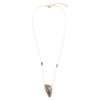 Alpine Green Seraphinite and Golden Necklace - Barse Jewelry