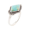 Anemone Blue Turquoise Sterling Ring - Barse Jewelry