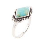 Anemone Small Blue Turquoise and Sterling Silver Statement Ring - Barse Jewelry