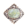 Aspen Green Serpentine Golden Statement Ring - Barse Jewelry