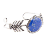 Blue Lapis and Sterling Silver Statement Cuff - Barse Jewelry