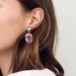 Blue Turquoise and Brown Mookaite Drop Earrings - Barse Jewelry