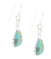 Blue Turquoise and Sterling Silver Drop Earrings - Barse Jewelry