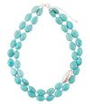 Blue Turquoise Magnesite Sterling Silver Strand Necklace - Barse Jewelry