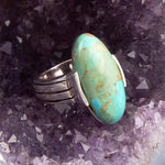 Bold Green Turquoise and Sterling Silver Ring - Barse Jewelry