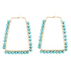 Canyon Turquoise Magnesite Hoop Earrings - Barse Jewelry