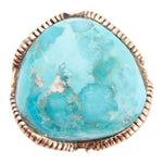 Corinth Blue Turquoise and Golden Statement Ring - Barse Jewelry