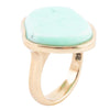 Cyan Chrysoprase Golden Bronze Ring - Barse Jewelry