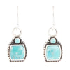 Delicately Detailed Blue Turquoise and Sterling Silver Earrings - Barse Jewelry