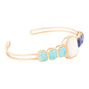 Dual Color Blue Lapis, Turquoise and Mother of Pearl Bracelet - Barse Jewelry