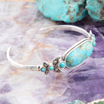 Emile Blue Turquoise Sterling Silver Cuff Bracelets - Barse Jewelry