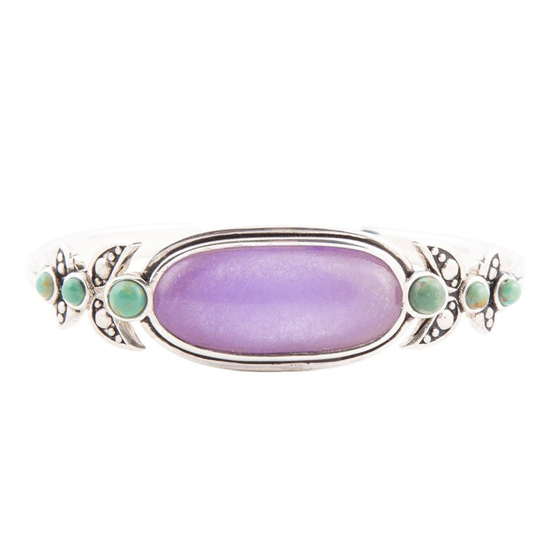 Emile Purple Quartz Sterling Silver Cuff Bracelet - Barse Jewelry