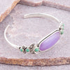 Emile Purple Quartz Sterling Silver Cuff Bracelet - Barse Jewelry