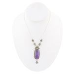 Emile Purple Quartz Sterling Silver Pendant Necklace - Barse Jewelry