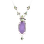 Emile Purple Quartz Sterling Silver Pendant Necklace - Barse Jewelry