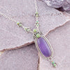 Emile Purple Quartz Sterling Silver Pendant Necklace - Barse Jewelry