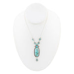 Emile Sterling Silver and Blue Turquoise Pendant Necklace - Barse Jewelry