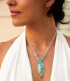 Emile Sterling Silver and Blue Turquoise Pendant Necklace - Barse Jewelry