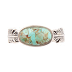 Feather Sterling Silver and Blue Turquoise Ring - Barse Jewelry