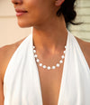 Golden Chain and White Pearl Necklaces - Barse Jewelry