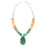 Green Aventurine Bold Pendant Necklaces - Barse Jewelry