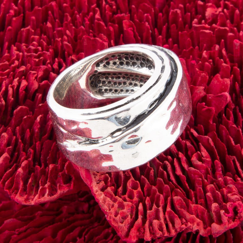 Hammered Sterling Wrap Ring - Barse Jewelry