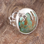 Honey Bee Blue Turquoise Sterling Silver Ring - Barse Jewelry