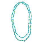 Immeasurable Ocean jade Blue Knotted Necklace - Barse Jewelry