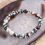 Jasper Black and White Stretch Bracelet - Barse Jewelry