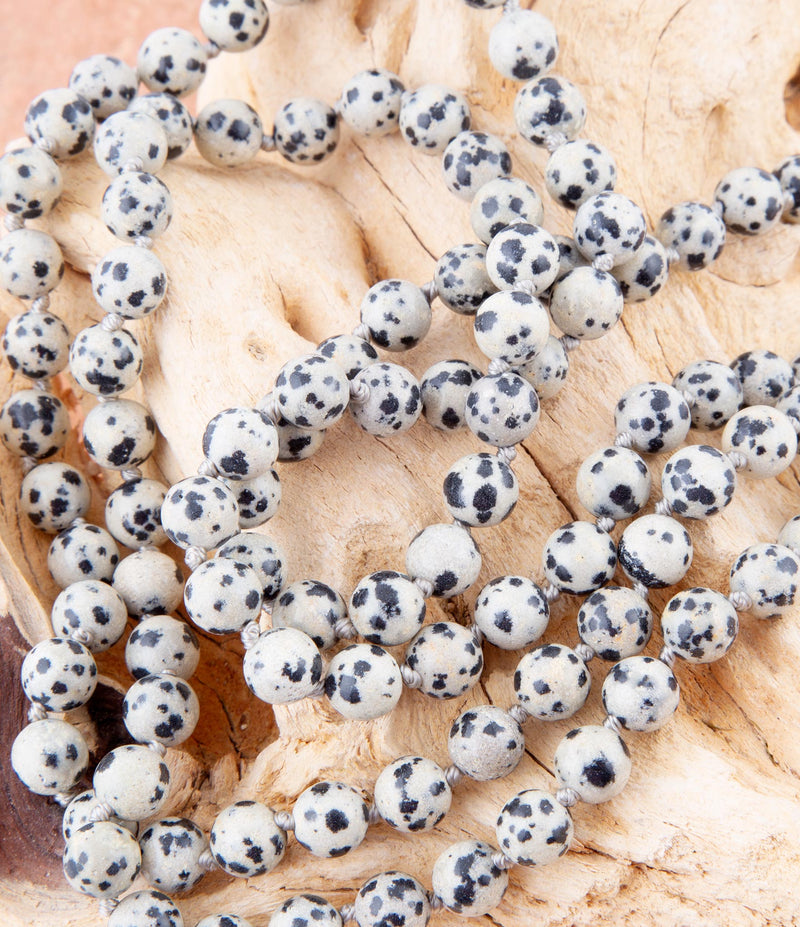 Knotted Dalmatian Jasper Necklaces - Barse Jewelry