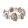 Legacy Blue Turquoise and Dalmatian Jasper Golden Bracelet - Barse Jewelry