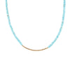 Little Bit Turquoise Golden Bar Necklace - Barse Jewelry