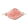 Lucent Orange Sponge Coral Cuff Golden Bracelet - Barse Jewelry