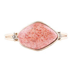 Lucent Orange Sponge Coral Cuff Golden Bracelet - Barse Jewelry