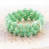 Mint Green Agate Triple Stretch Bracelet Set - Barse Jewelry