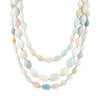 Mixed Morganite Pastel Statement Strand Necklaces - Barse Jewelry