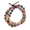 Multicolor Tiger's Eye Strand Golden Bracelet Set - Barse Jewelry