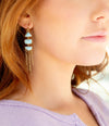 Ohana Blue Larimar Golden Chandelier Drop Earrings - Barse Jewelry