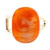 Orange Carnelian Golden Cuff Bracelet - Barse Jewelry