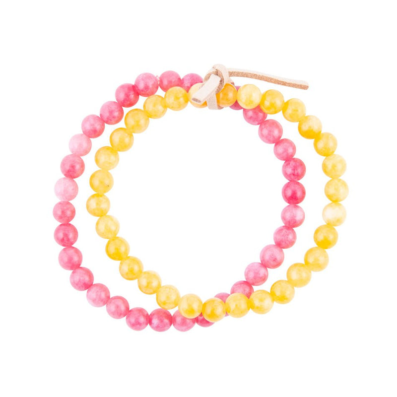 Pastel Jades Stone Bracelet Set - Barse Jewelry