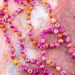 Pink Agate Knotted Necklace - Barse Jewelry