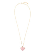 Pink Opal Golden Pendant Necklace - Barse Jewelry