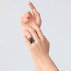 Prima Black Onyx Golden Statement Ring - Barse Jewelry