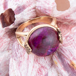 Purple Turquoise Golden Statement Ring - Barse Jewelry